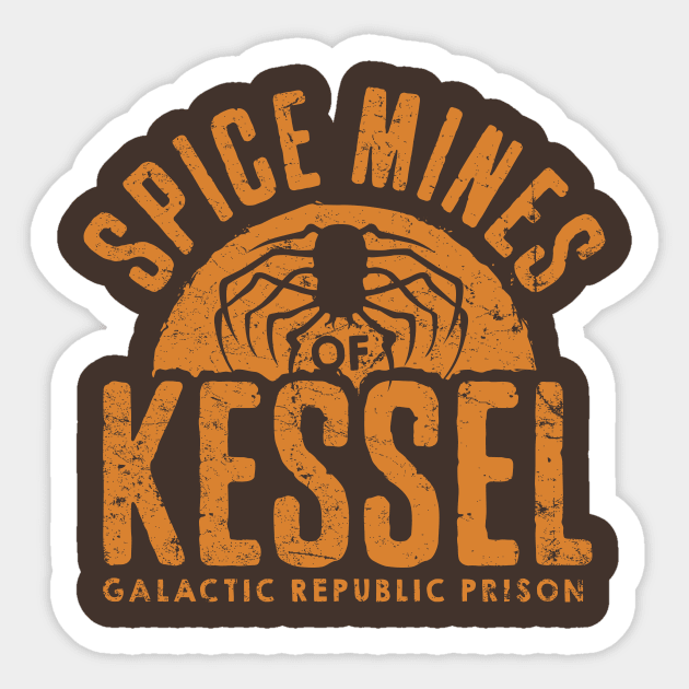 Spice Mines of Kessel Sticker by MindsparkCreative